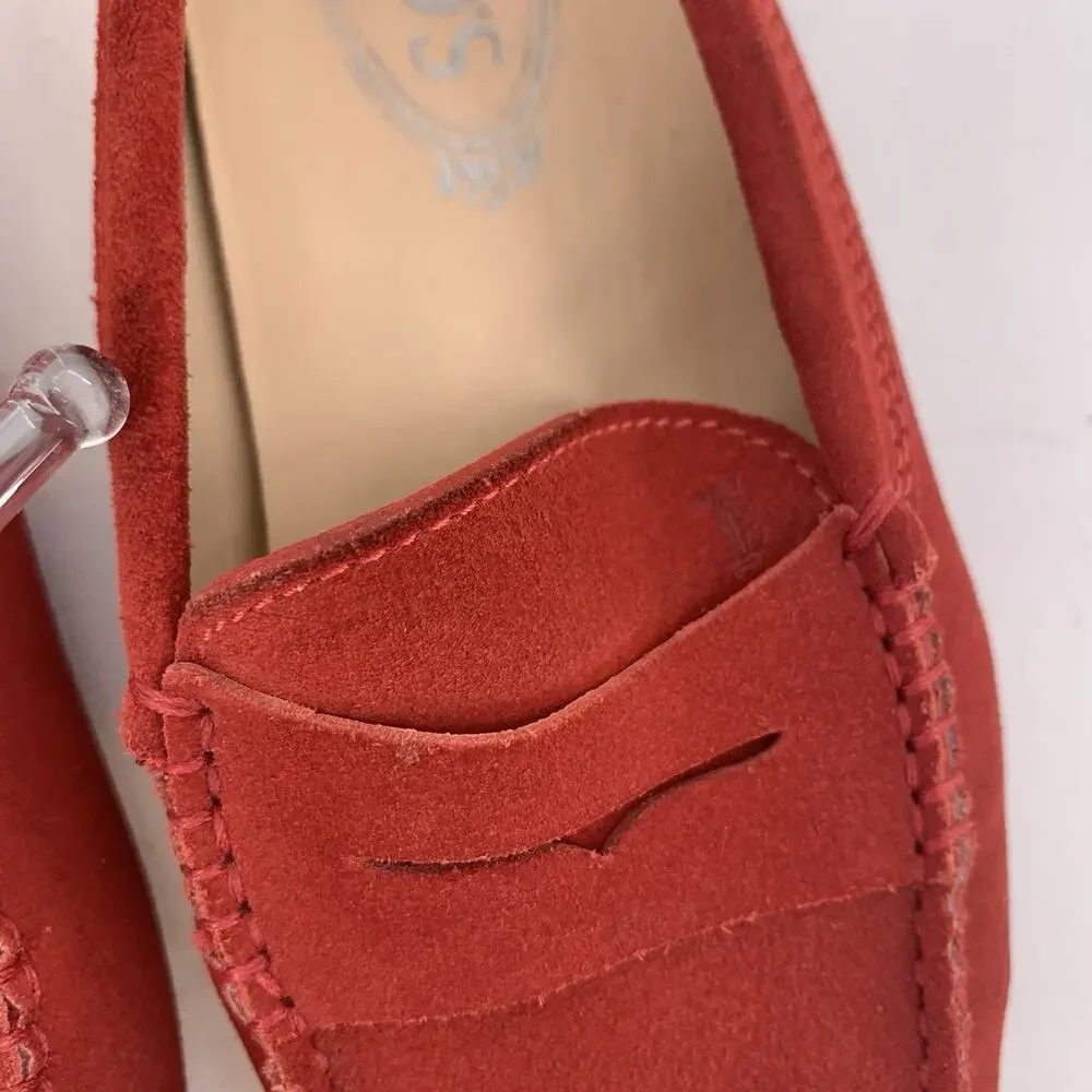 TOD'S Gommino Suede Driving Loafers Size 36.5 US 6.5